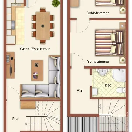 Strandnahe Ferienwohnung Haus Dortmund Nr.2 Apartament